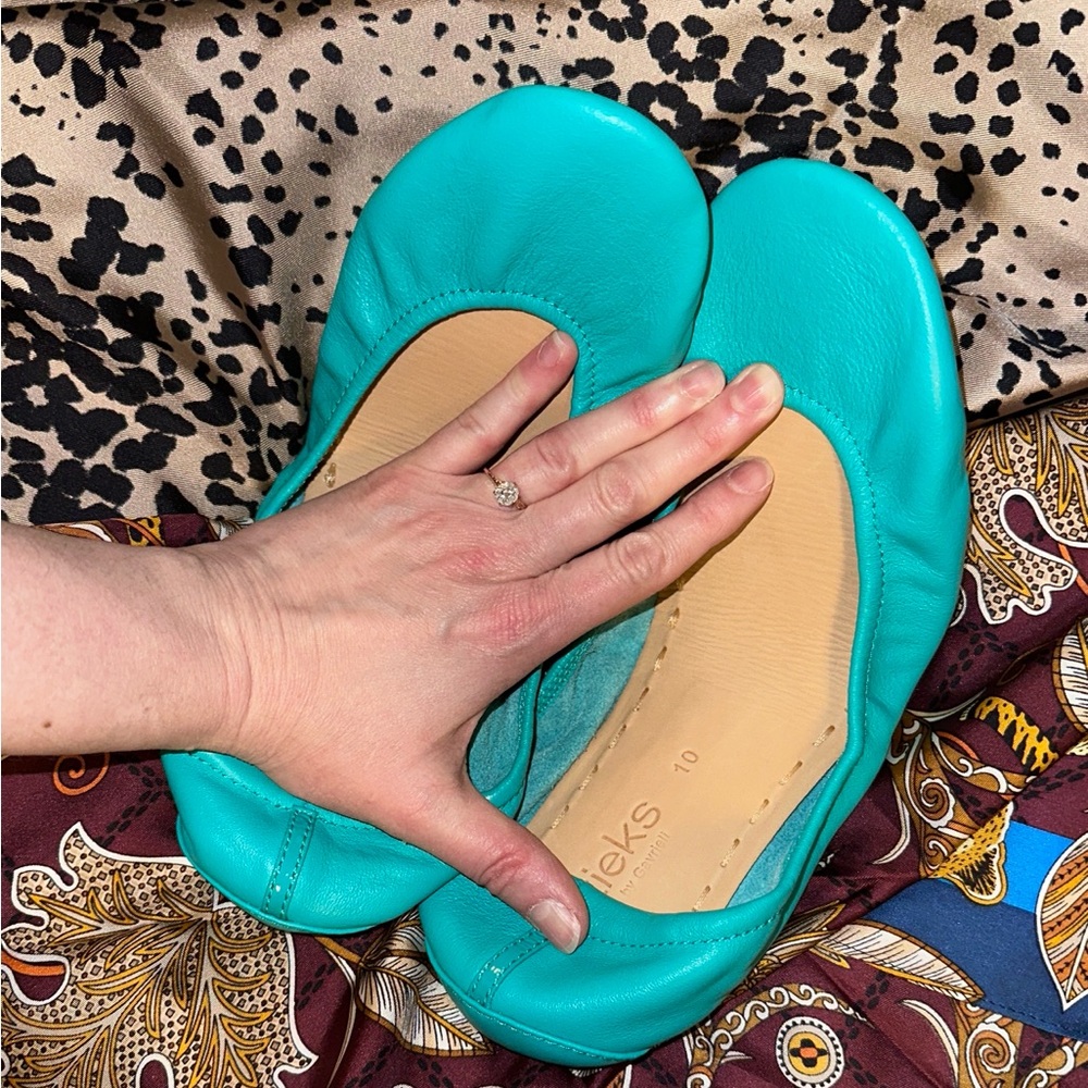 Tieks Matte Blue Flats Classic Comfort